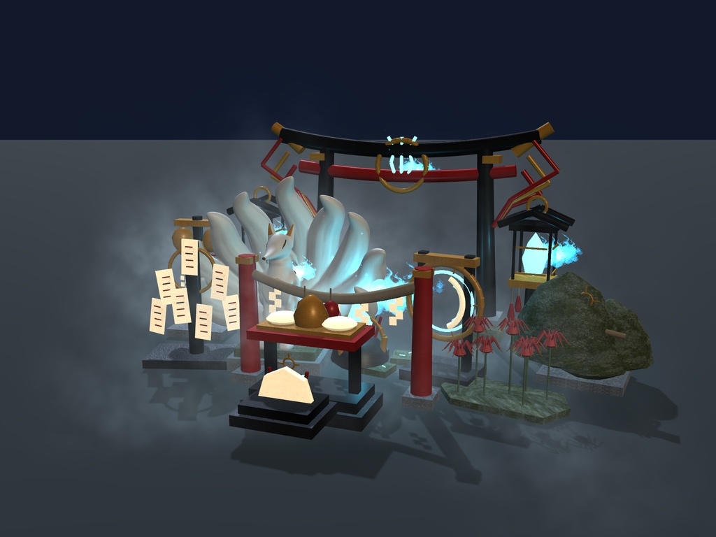 【無料】【VRChat想定】朝霧と湯けむりセット|3用途・3密度・配置例【unitypackage同梱 / FBX・OBJ】