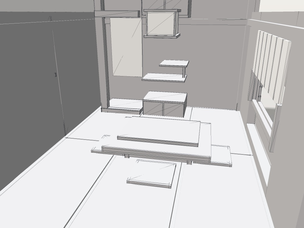 【VRChat想定】こたつの居間セット|六畳・床の間・床脇・雪見障子の窓【unitypackage / FBX・OBJ】