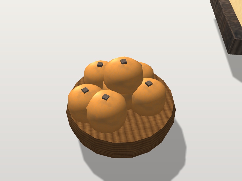 【無料】【VRChat想定】こたつの上のもの一式|みかん盛り・急須と湯呑・湯たんぽ・座椅子・行灯【unitypackage / FBX・OBJ】