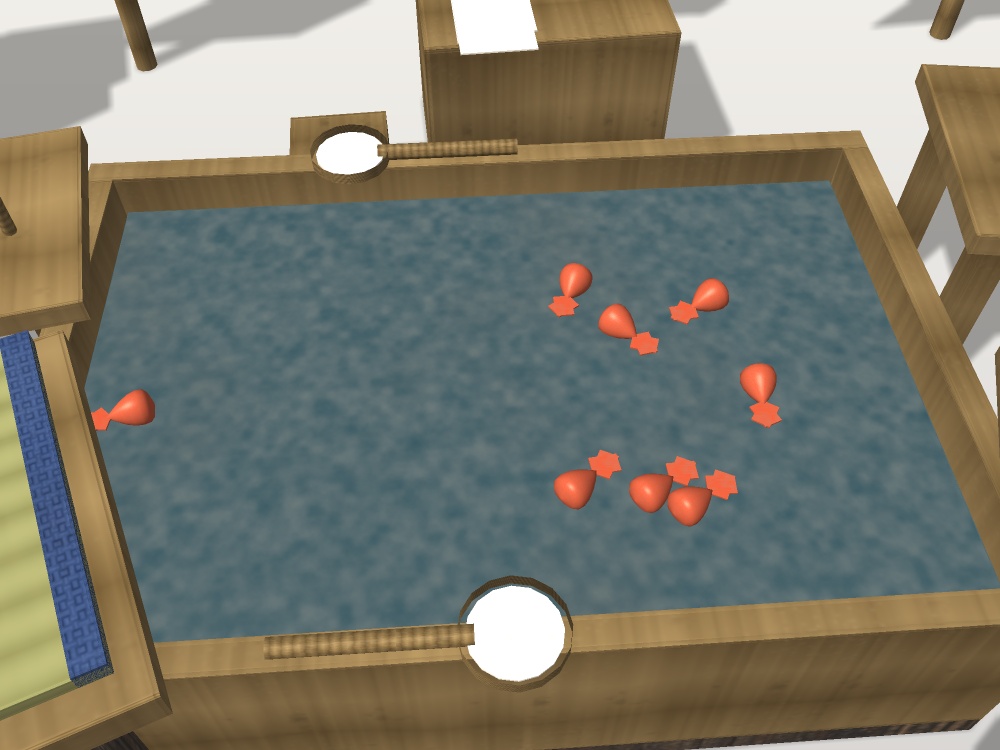 【無料】【VRChat想定】縁日セット|金魚すくい・りんご飴・綿あめ・くじ引き・幟【unitypackage / FBX・OBJ】