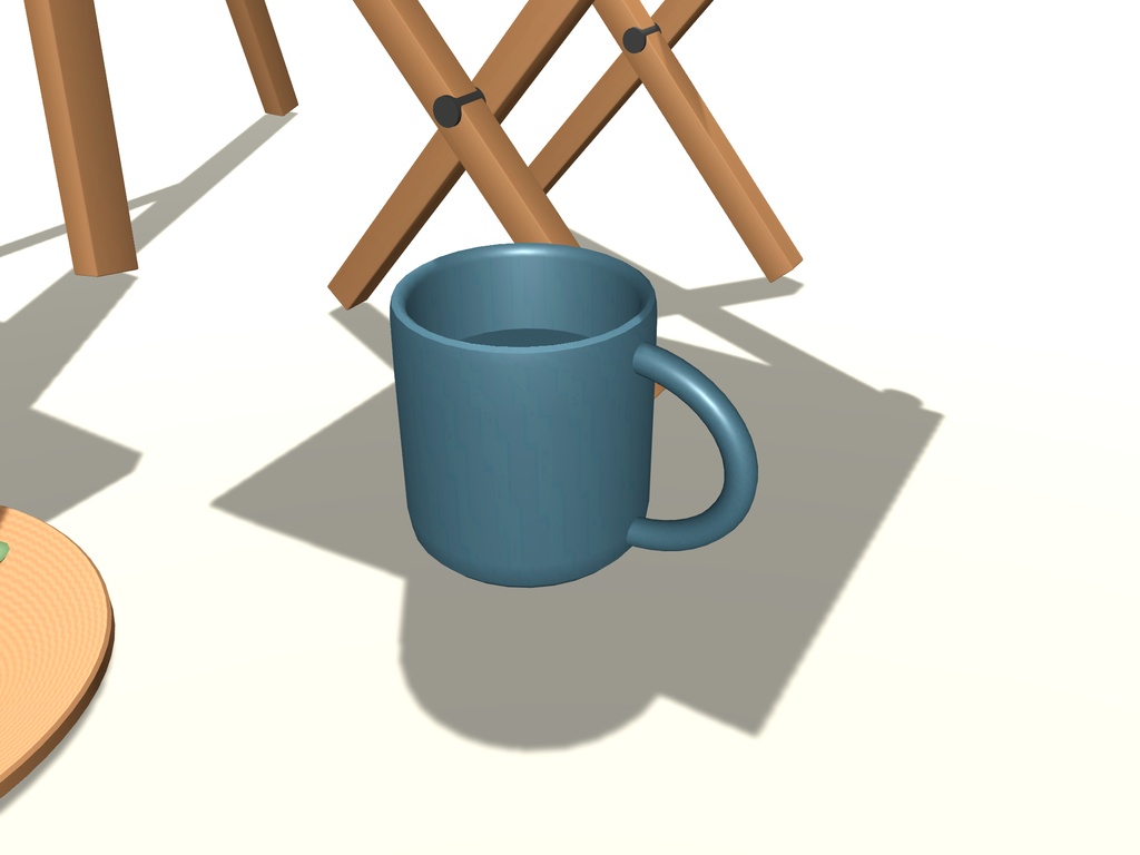 【無料】【VRChat想定】秋の写生道具一式|イーゼル・画材・折畳腰掛け【unitypackage同梱 / FBX・OBJ】