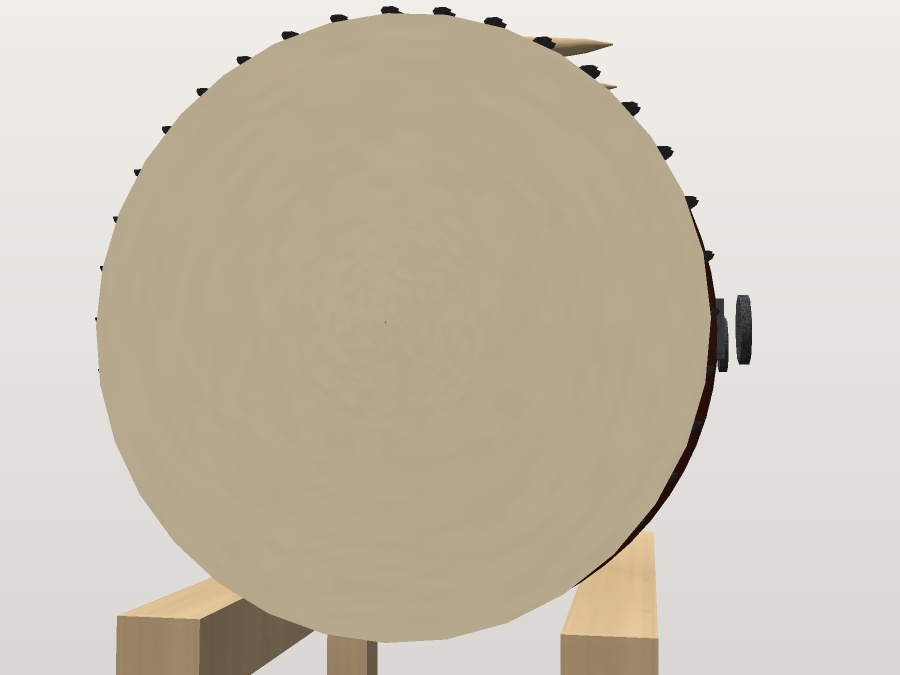 【無料】太鼓と撥|長胴太鼓・締太鼓・太鼓台【VRChat想定 / unitypackage同梱】