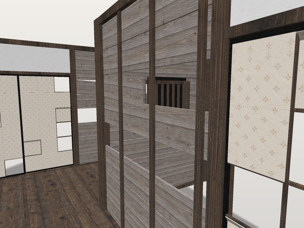 【VRChat想定】お化け屋敷の順路パネル|板壁・破れ襖・格子窓・暗幕・角柱・床板・天井板|和風ハロウィン・肝試し・迷路【unitypackage / FBX・OBJ】
