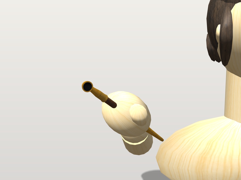 【VRChat想定】煙管 三種|黒漆に金蒔絵・朱漆に金蒔絵・煤竹|手に持つ・口にくわえる和風の小道具【Modular Avatar 設定済みPrefab / unitypackage・FBX】