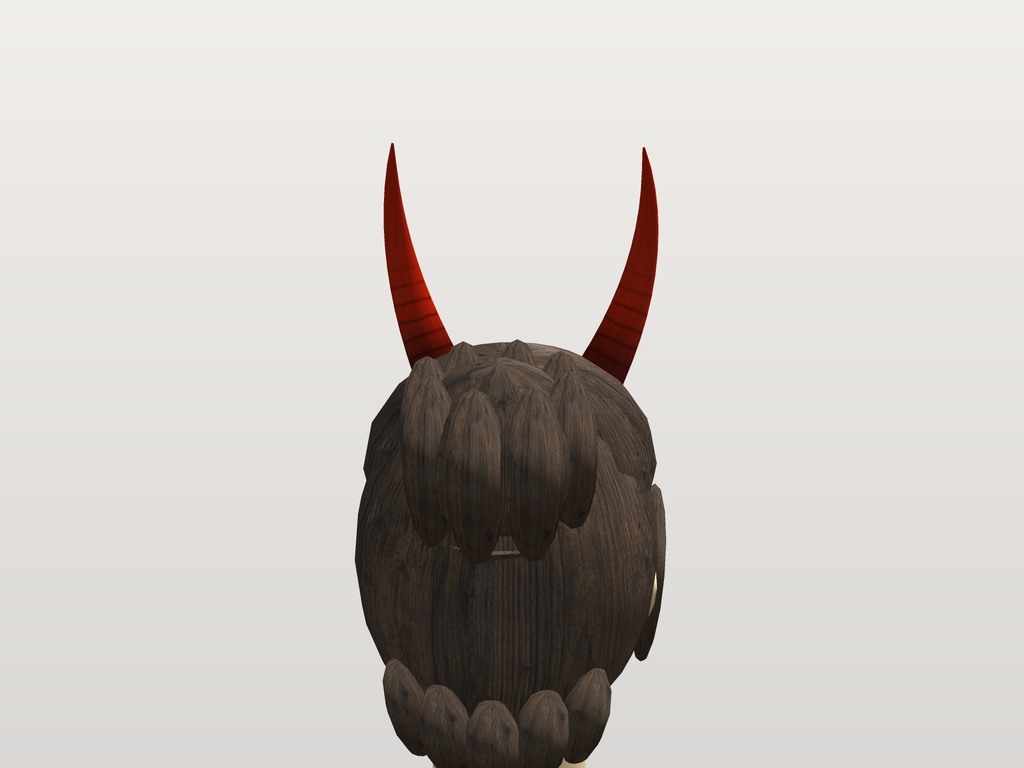 【VRChat想定】鬼の角 三形三色(短い二本角・長い二本角・一本角 × 朱・黒・白)|Head 装飾品【Modular Avatar 設定済みPrefab / unitypackage・FBX】