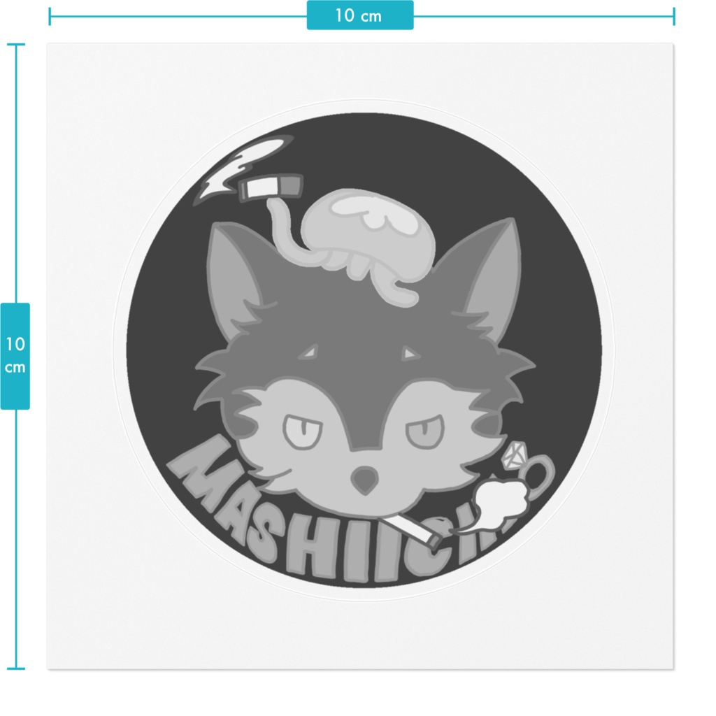 アニマるましいちステッカー