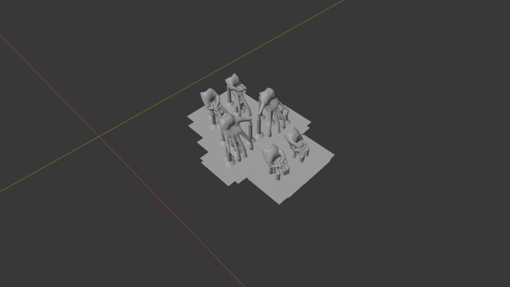 【30MS対応】ハンドパーツセット Vol.1【美プラ 1/12スケール】