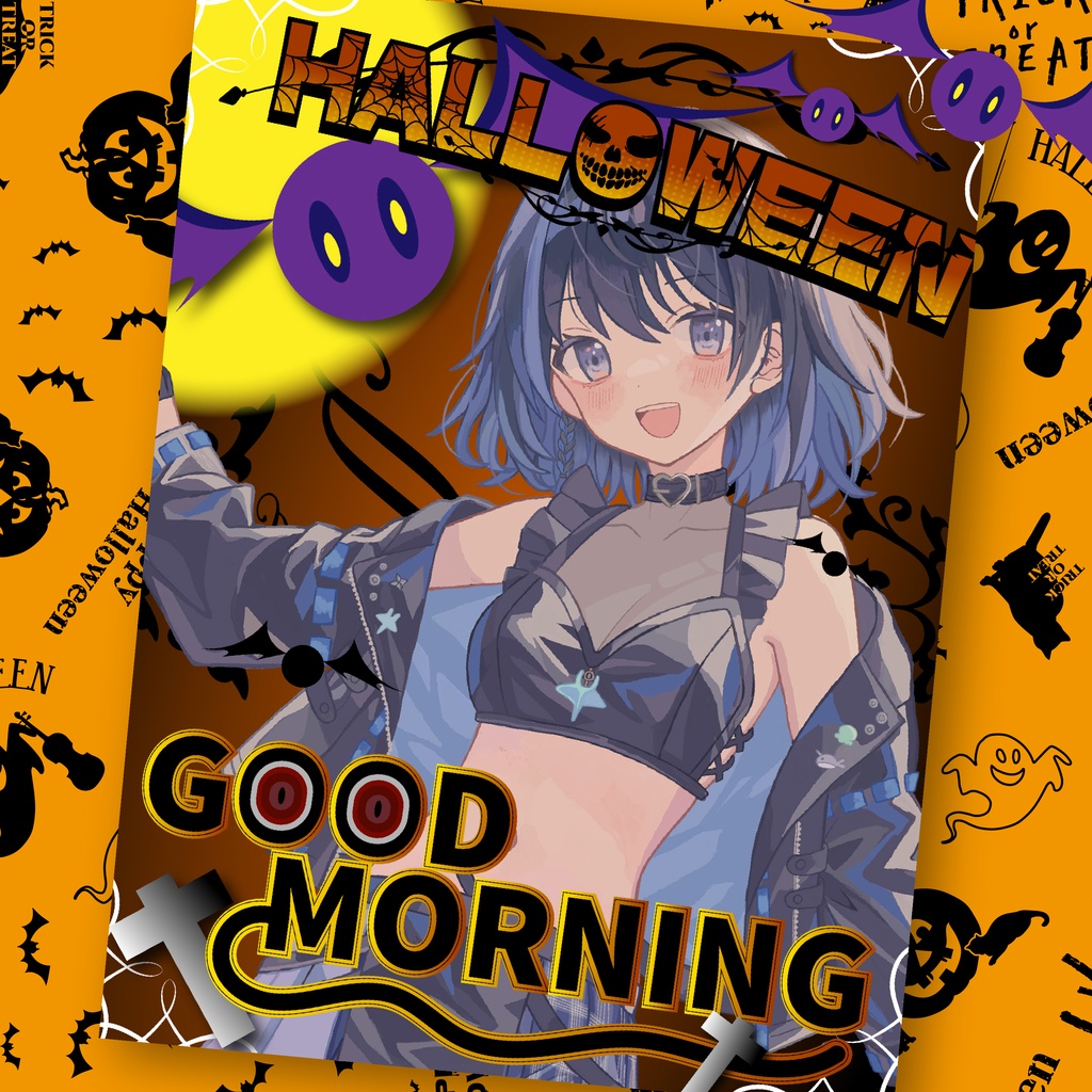 【Halloween】無料おはようVtuber素材