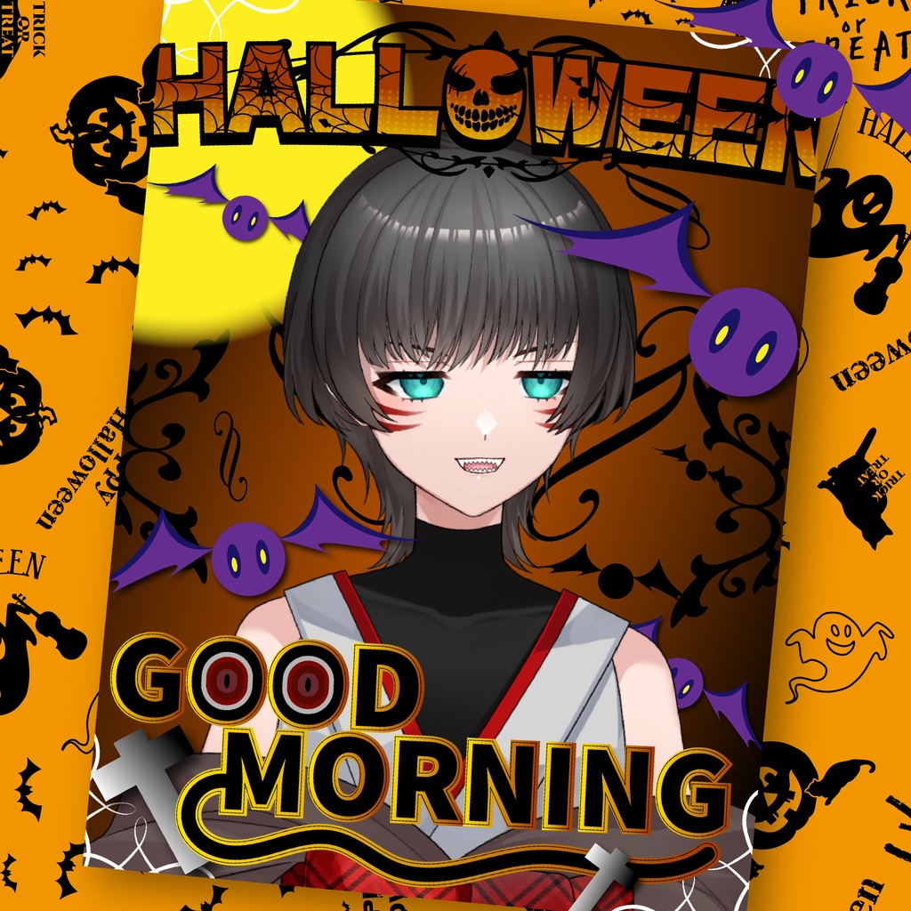 【Halloween】無料おはようVtuber素材
