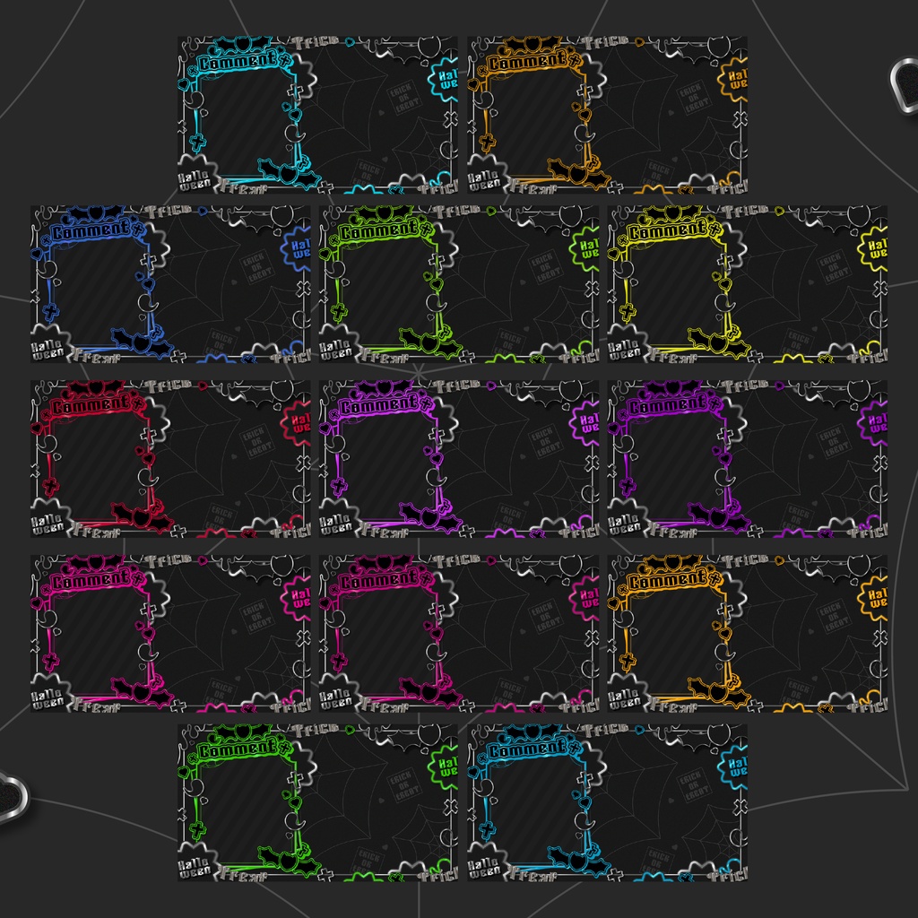 【配信画面素材】ハロウィンメタル配信画面【全13種】