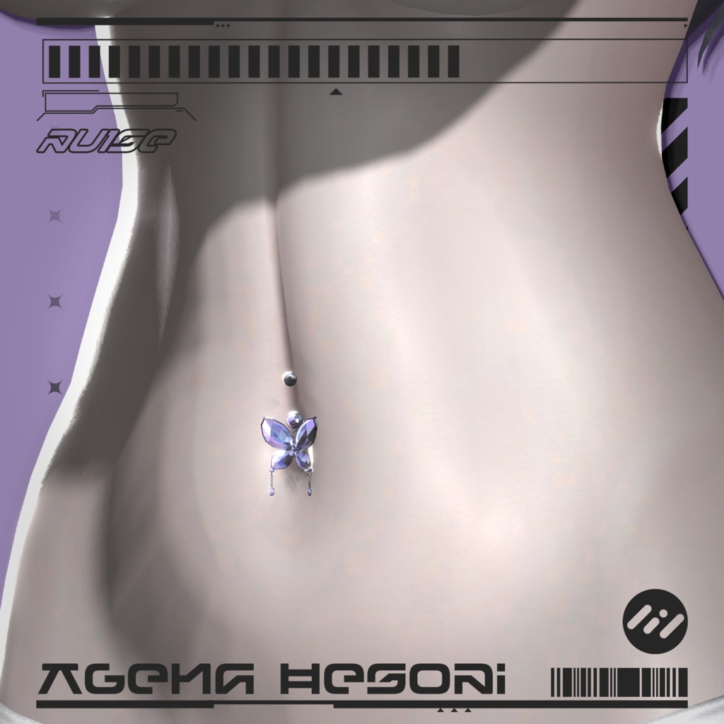 【VRChat向け】へそピアス