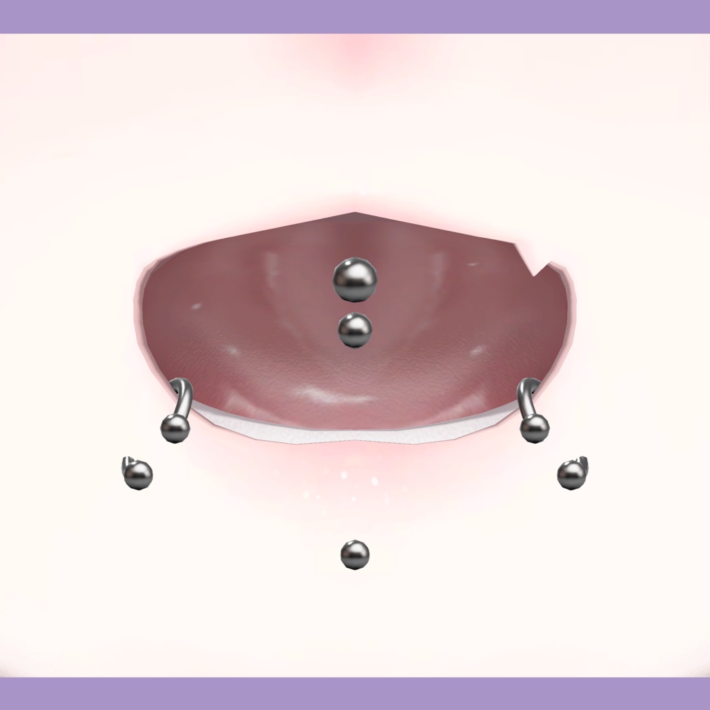 桔梗ちゃん対応 舌ピアスセット Tonguepiercingset - PU1SE - BOOTH 桔梗ちゃん対応 舌ピアスセット Tonguepiercingset - PU1SE - BOOTH