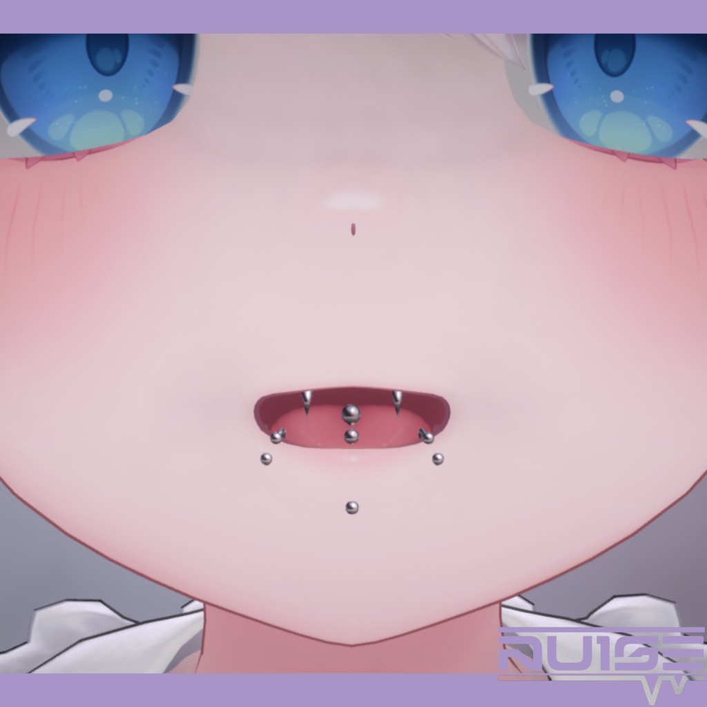 ライムちゃん対応 舌ピアス&牙ピアスセット Tonguepiercinga&Scrumperset