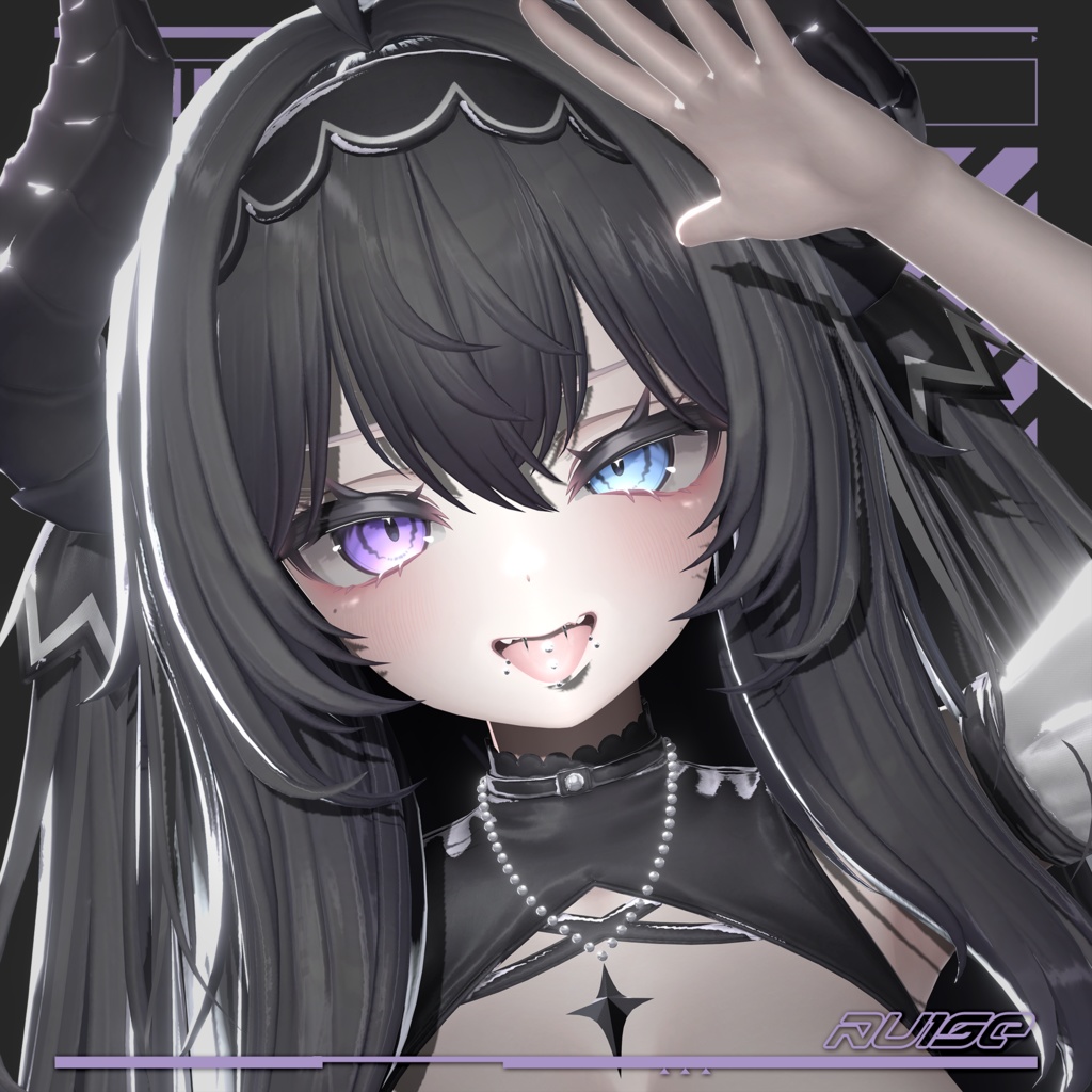 愛莉対応舌ピアス&牙ピアスセット/Tonguepiercing&Scrumperset