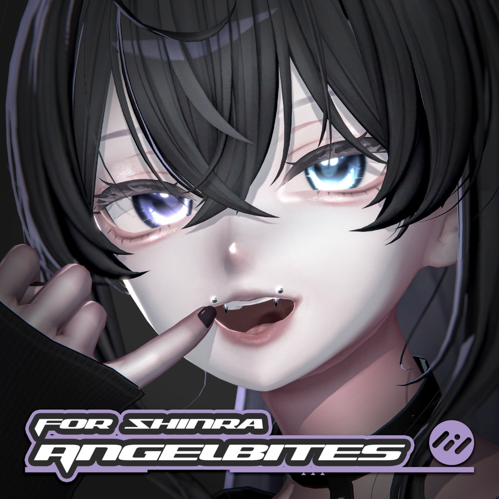 【森羅対応】エンジェルバイトピアス -Angel Bites Piercing for Shinra-