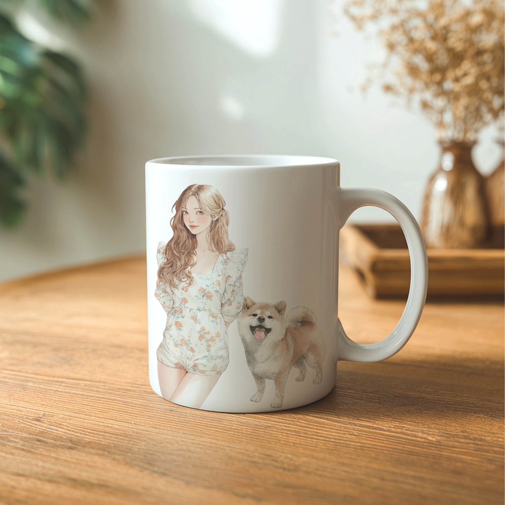 日常スタイル少女クリップアート素材|透過PNGキャラクター23点セット