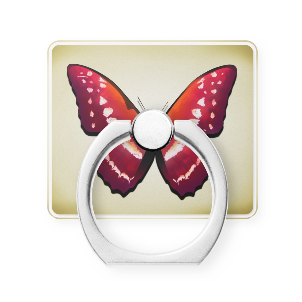 Madder red Butterfly キーリング
