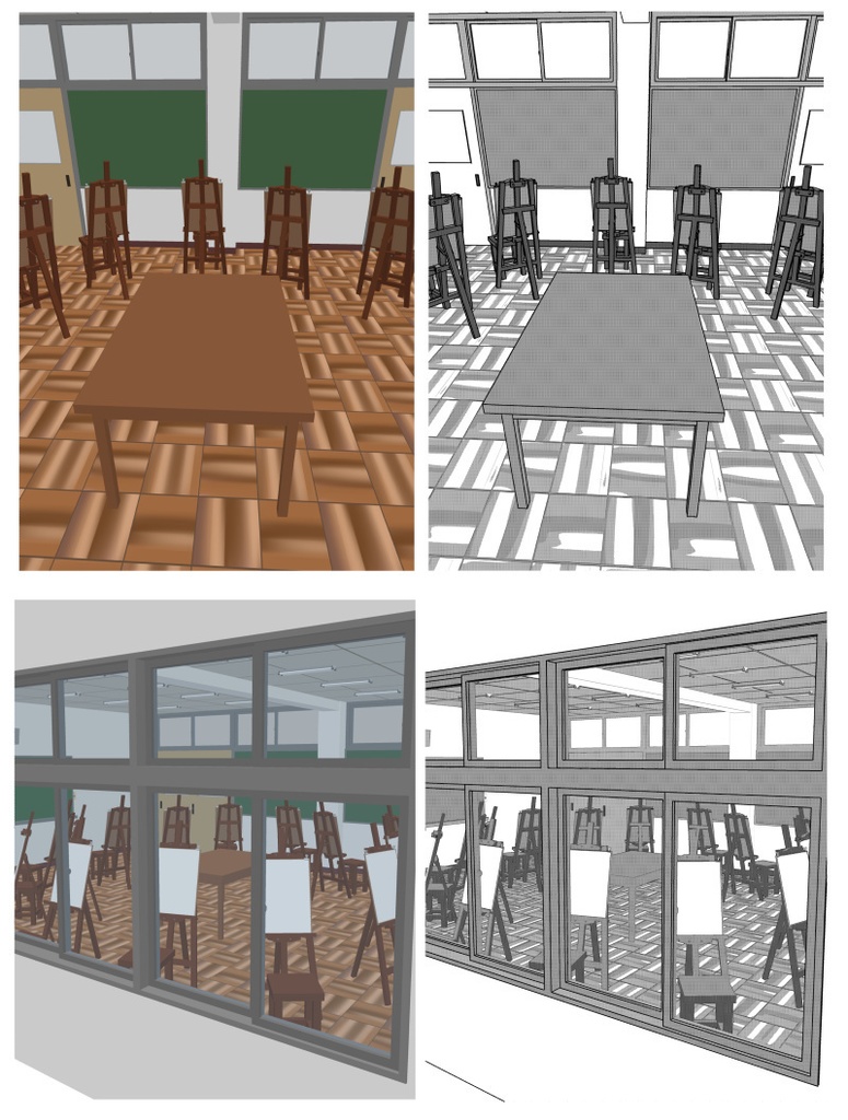 デッサン教室 3D素材(クリスタ用)