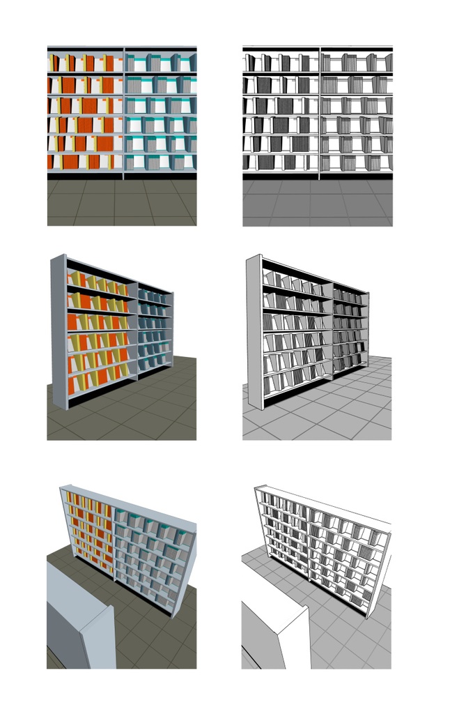 ゲームソフト売り場 3D素材(クリスタ用)