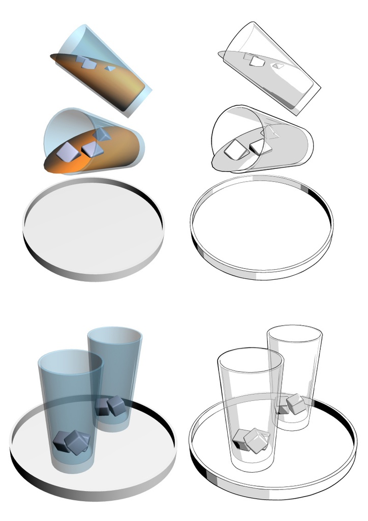 ジュース 3D素材