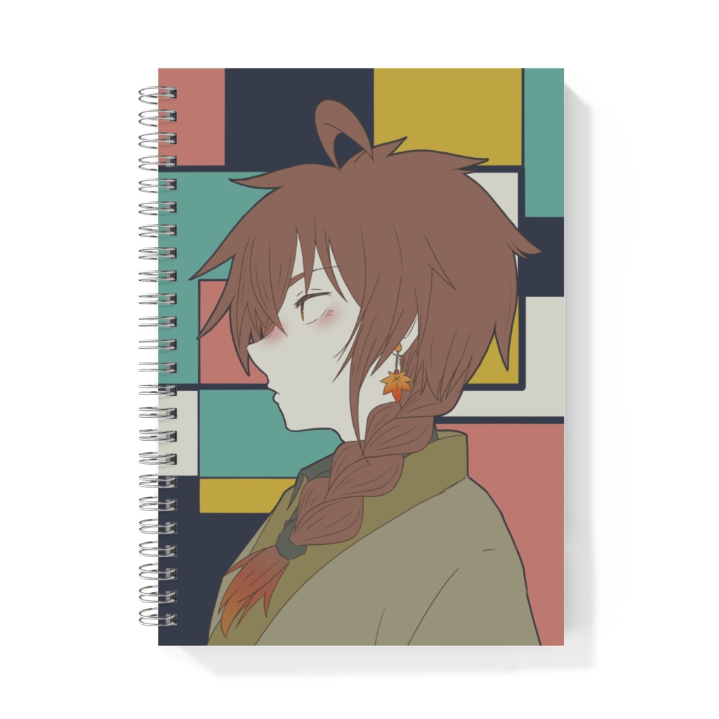 落葉 燈 四周年記念イラスト リングノート