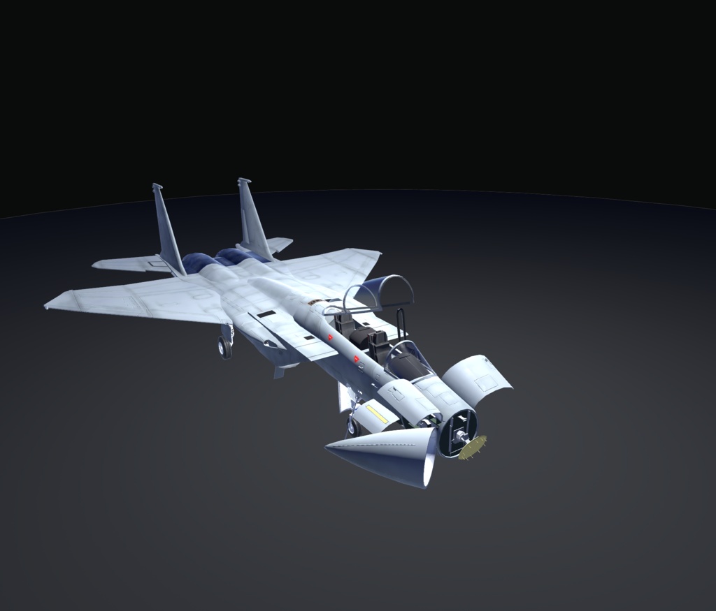 《VRChat想定》B-F15N+B-F15SE 二機種セット!《飛行可能モデル》