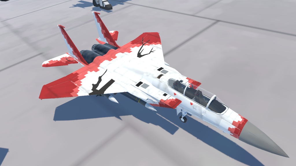《VRChat想定》B-F15N+B-F15SE 二機種セット!《飛行可能モデル》
