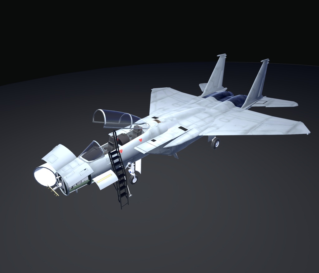 《VRChat想定》B-F15N+B-F15SE 二機種セット!《飛行可能モデル》