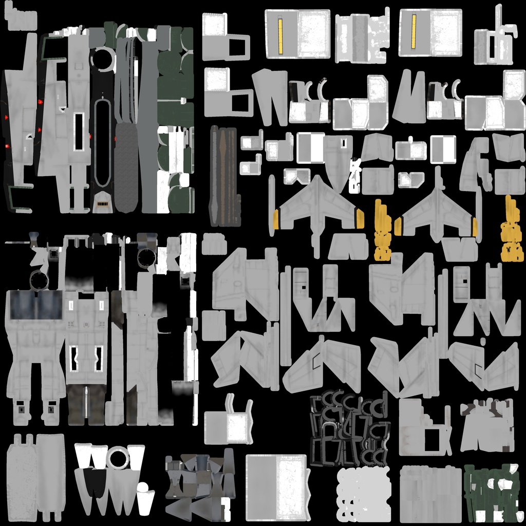 《VRChat想定》B-F15N+B-F15SE 二機種セット!《飛行可能モデル》