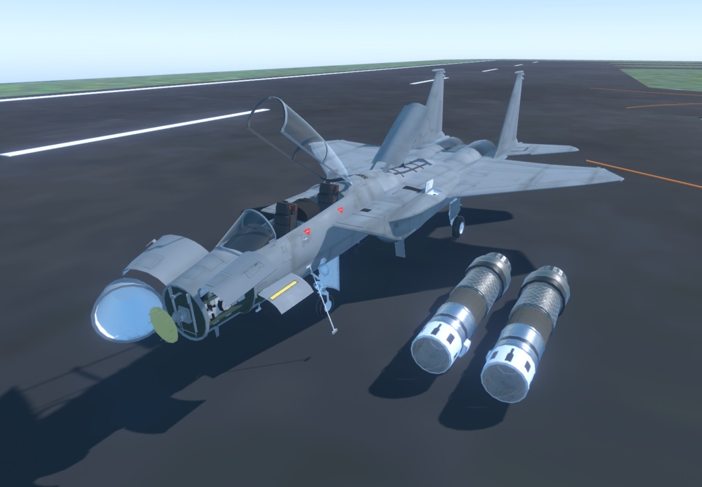 《VRChat想定》B-F15N+B-F15SE 二機種セット!《飛行可能モデル》