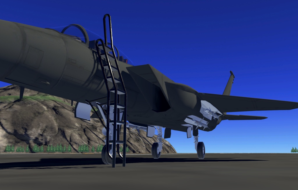 《VRChat想定》B-F15N+B-F15SE 二機種セット!《飛行可能モデル》
