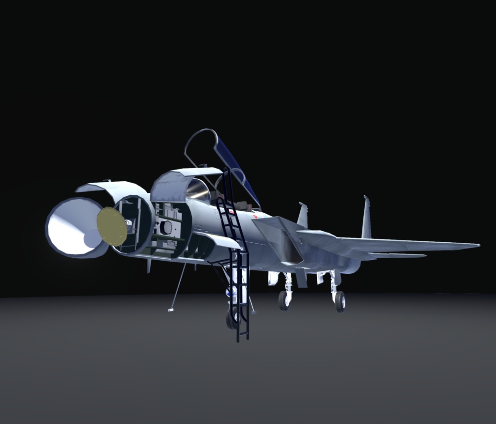 《VRChat想定》B-F15N+B-F15SE 二機種セット!《飛行可能モデル》