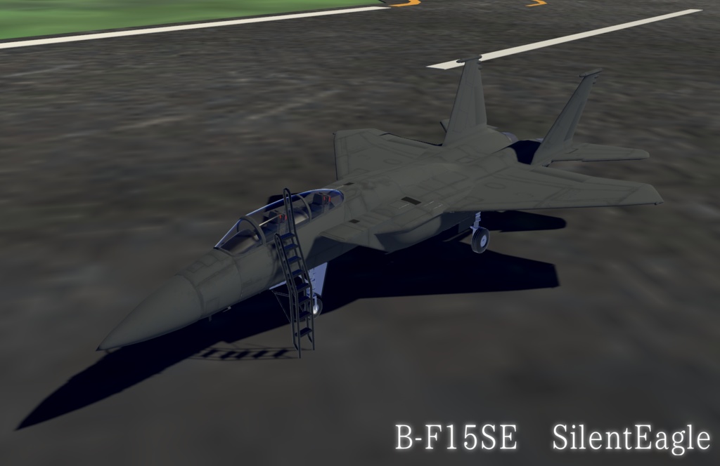 《VRChat想定》B-F15N+B-F15SE 二機種セット!《飛行可能モデル》