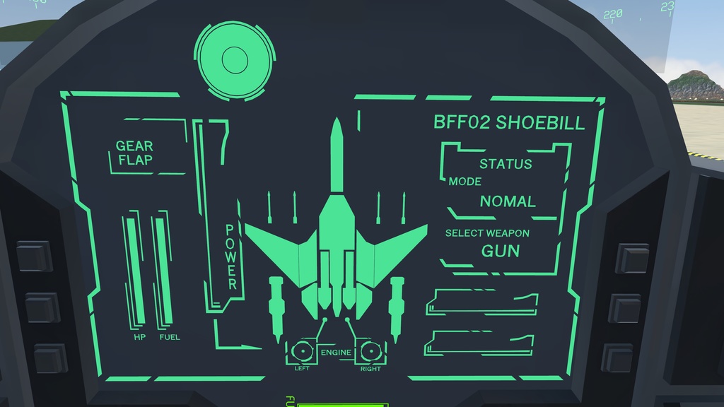 《VRChat想定》架空VTOL艦載機BFF02 Shoebill《飛行可能モデル》