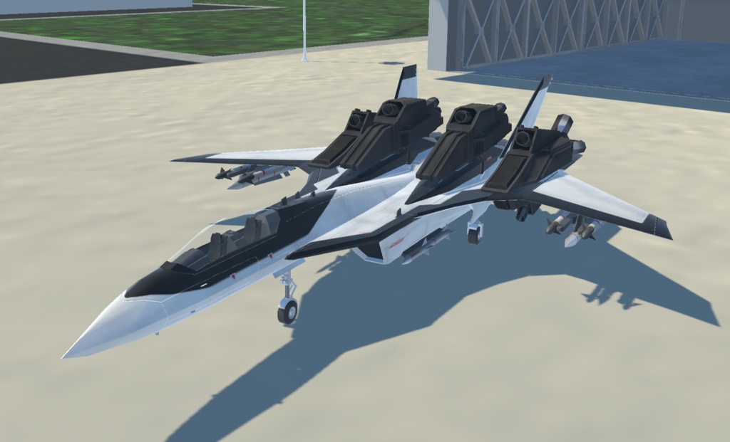 《VRChat想定》架空VTOL艦載機BFF02 Shoebill《飛行可能モデル》