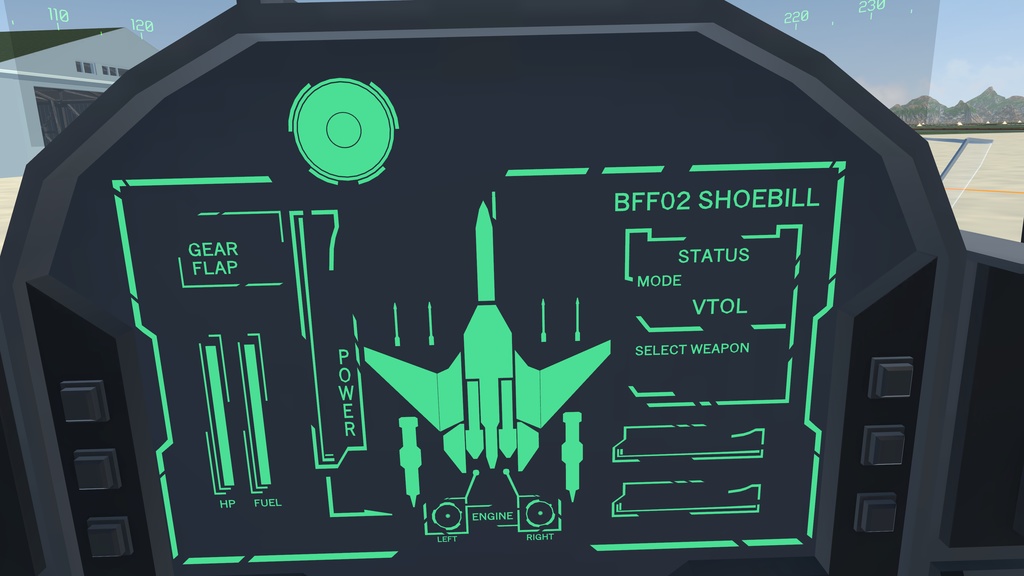 《VRChat想定》架空VTOL艦載機BFF02 Shoebill《飛行可能モデル》