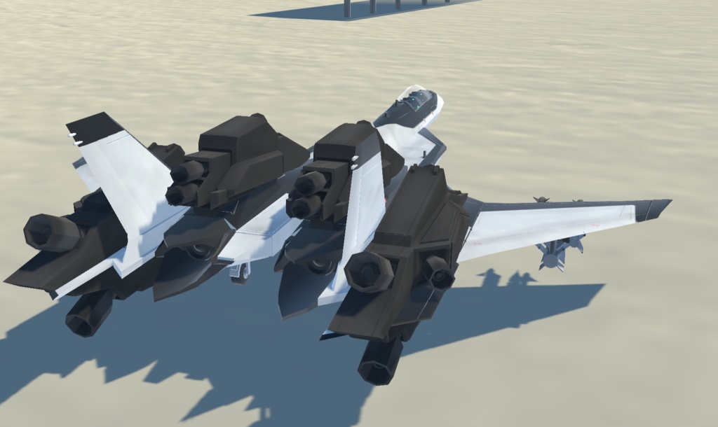 《VRChat想定》架空VTOL艦載機BFF02 Shoebill《飛行可能モデル》