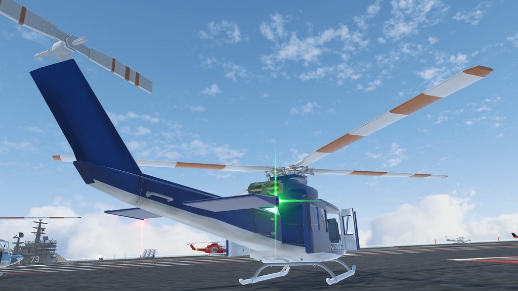 《VRChat想定》ヘリコプター B-Bell 412EPX《飛行可能モデル》