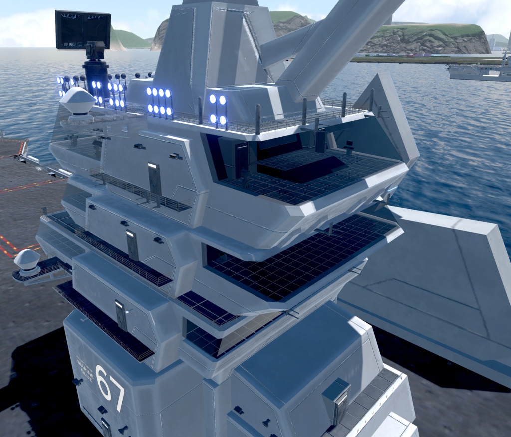 《VRCHAT想定》B-SFCVN-67 MarineBlue《SF架空空母》