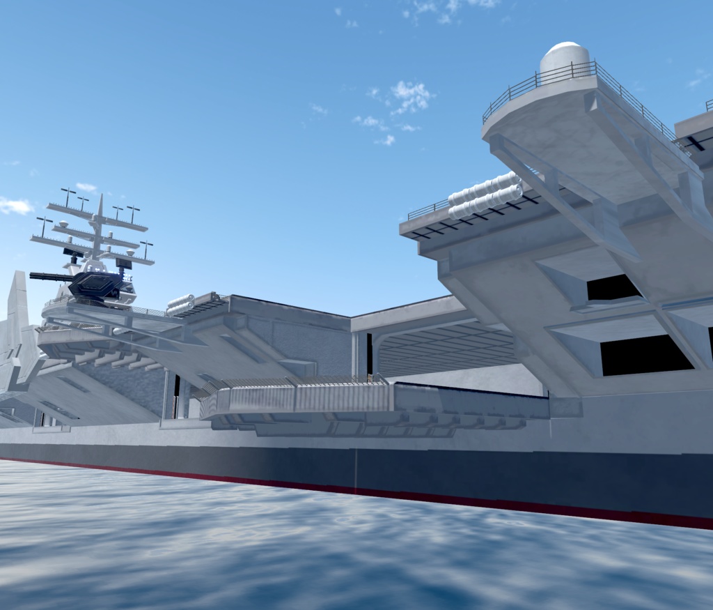 《VRCHAT想定》B-SFCVN-67 MarineBlue《SF架空空母》