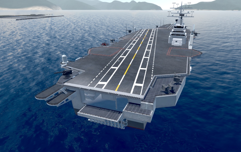 《VRCHAT想定》B-SFCVN-67 MarineBlue《SF架空空母》
