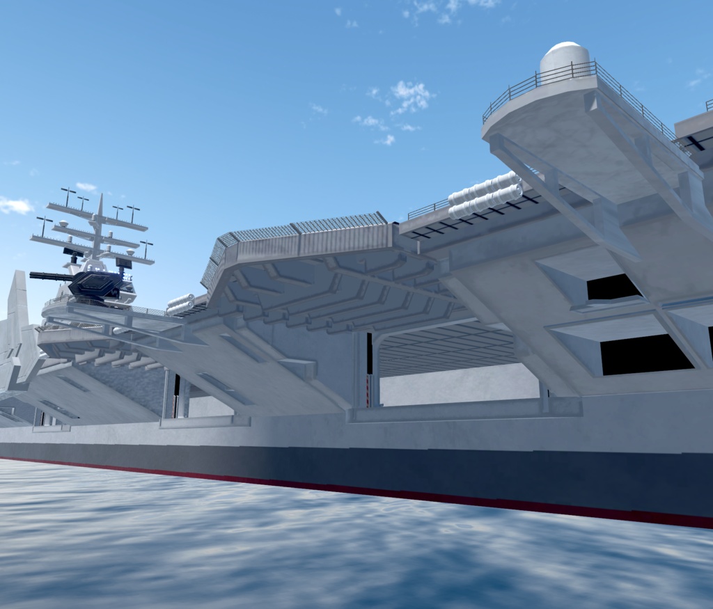 《VRCHAT想定》B-SFCVN-67 MarineBlue《SF架空空母》