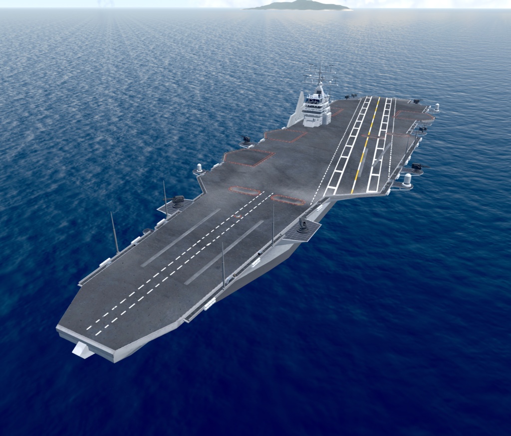 《VRCHAT想定》B-SFCVN-67 MarineBlue《SF架空空母》