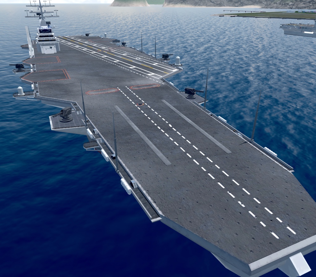 《VRCHAT想定》B-SFCVN-67 MarineBlue《SF架空空母》