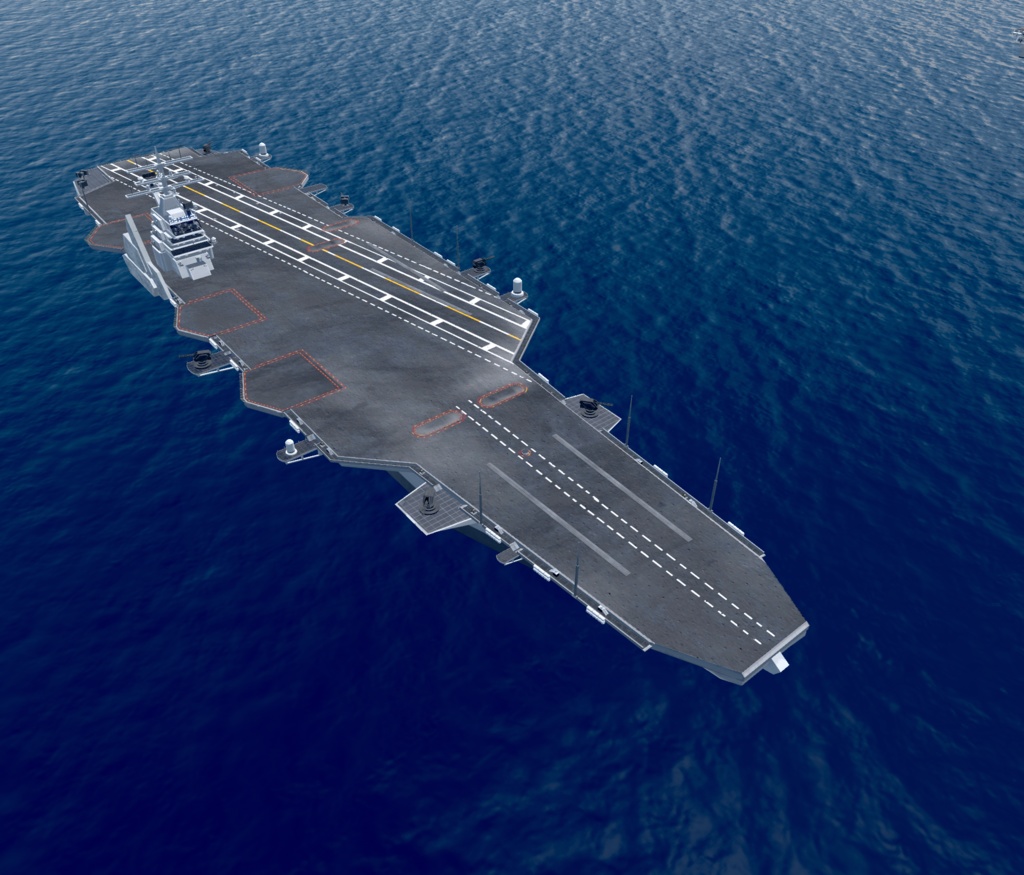 《VRCHAT想定》B-SFCVN-67 MarineBlue《SF架空空母》