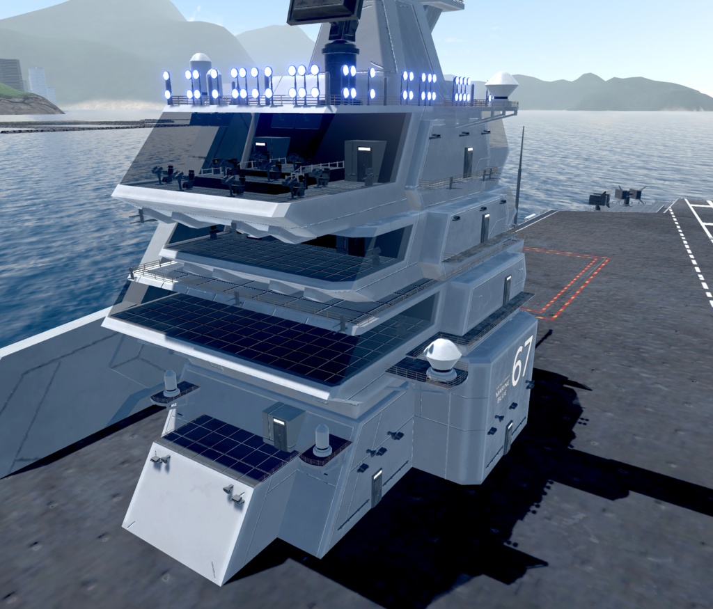 《VRCHAT想定》B-SFCVN-67 MarineBlue《SF架空空母》