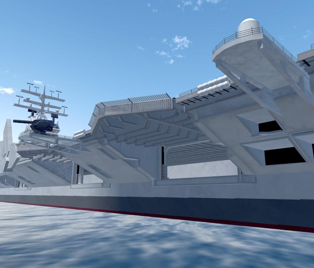 《VRCHAT想定》B-SFCVN-67 MarineBlue《SF架空空母》