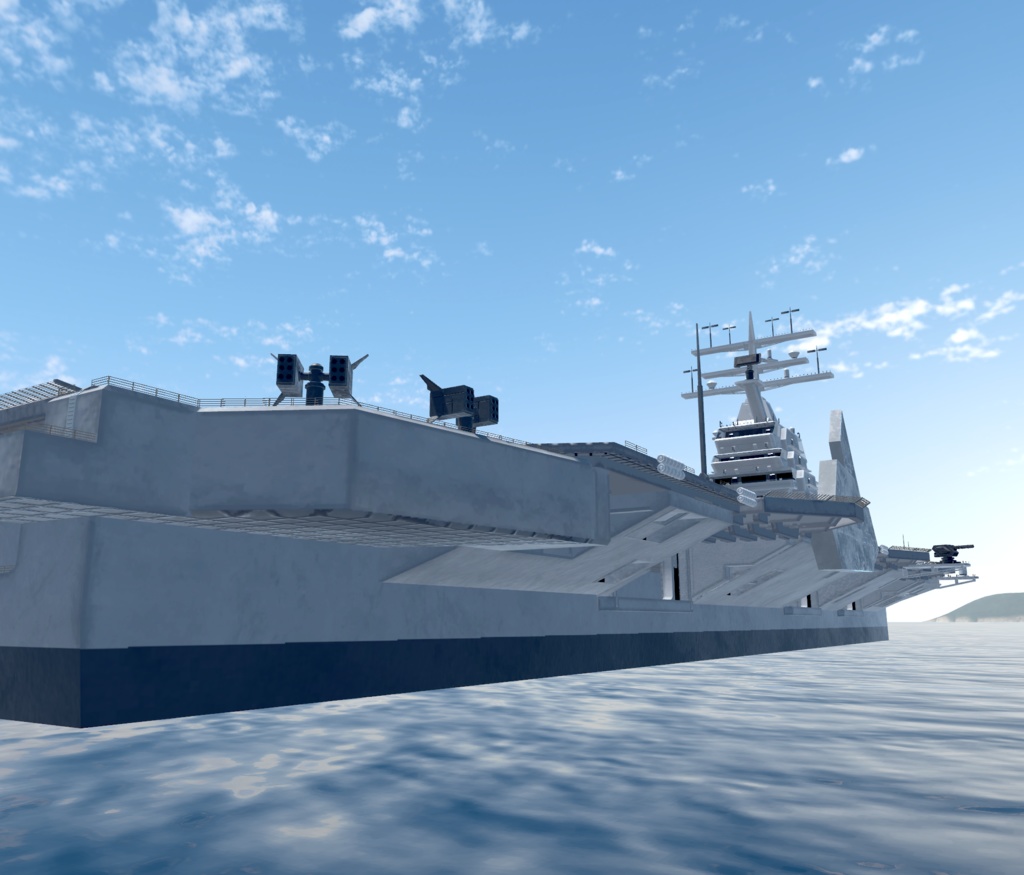 《VRCHAT想定》B-SFCVN-67 MarineBlue《SF架空空母》