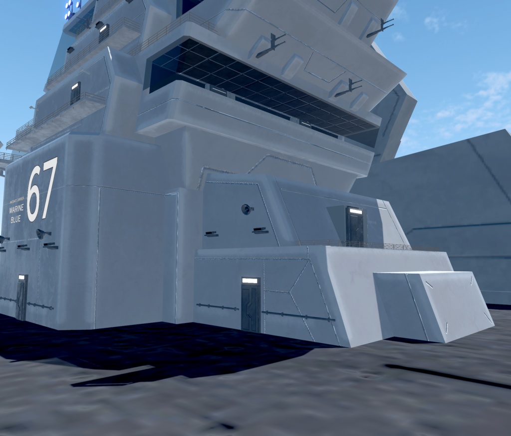 《VRCHAT想定》B-SFCVN-67 MarineBlue《SF架空空母》