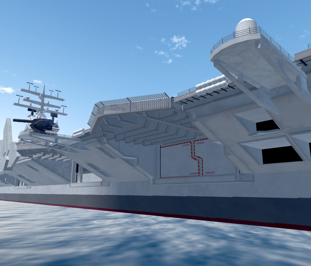 《VRCHAT想定》B-SFCVN-67 MarineBlue《SF架空空母》